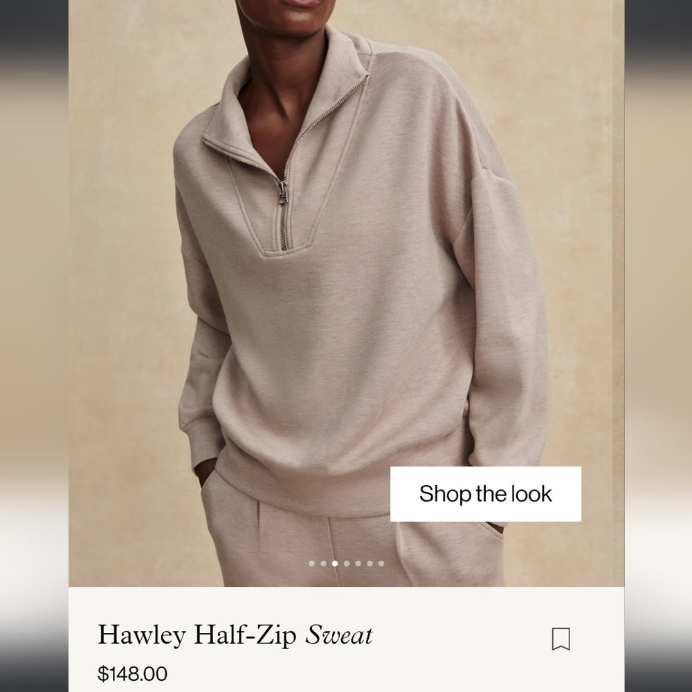 Women's Hawley Half Zip Sweatshirt By Varley